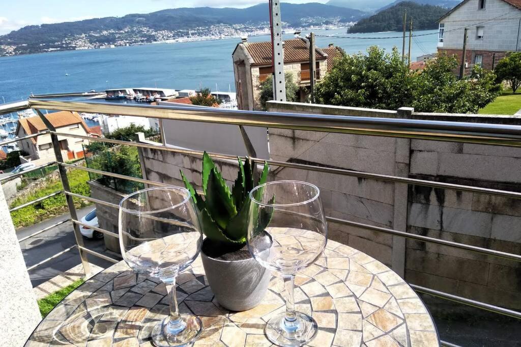Apartamento nuevo con vistas Combarro Exterior foto