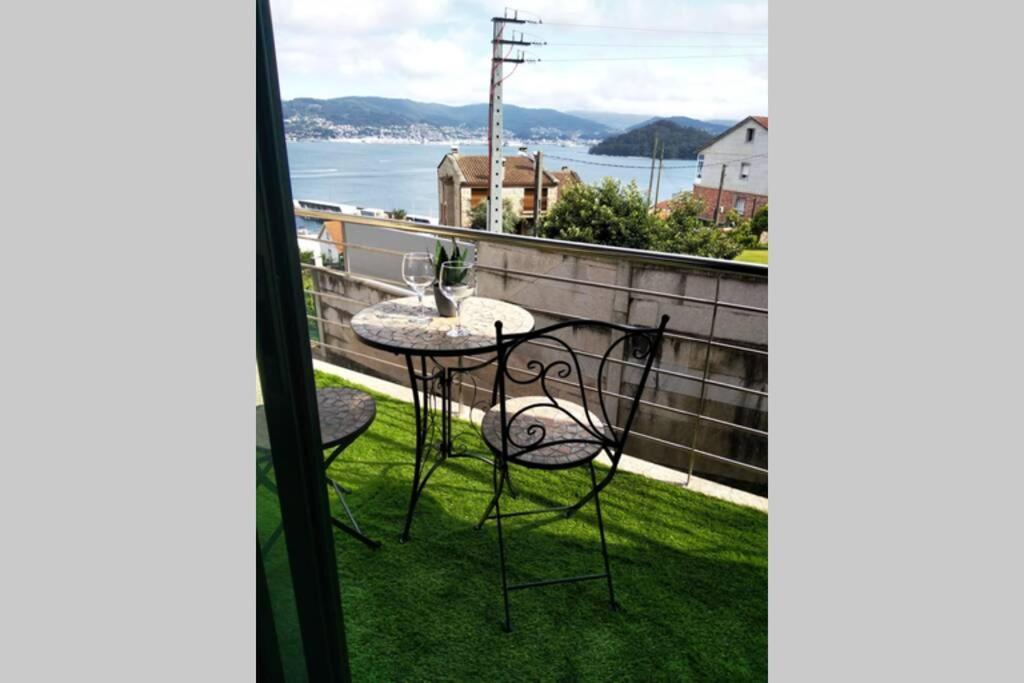 Apartamento nuevo con vistas Combarro Exterior foto